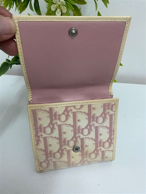 christian dior money clip|Christian Dior wallet pink.